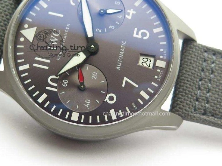 MIROTIME 0109 SunProtective Big Pilot Real PR IW500910 “Patrouille Suisse” ZF 1:1 Best Edition On Gray Nylon Strap 7278